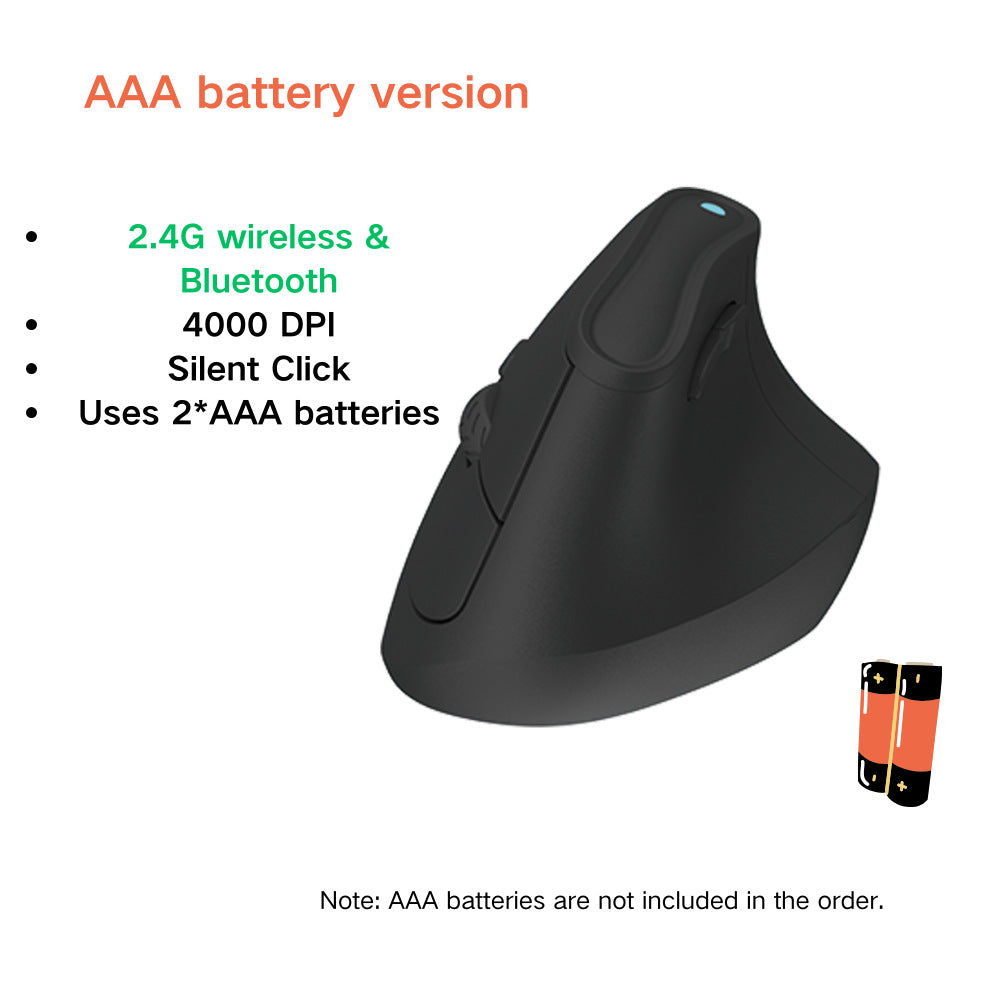 Ergonomic Vertical Wireless Mouse
